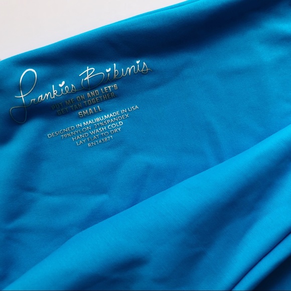 [NWT] Frankie’s Bikinis Coco Bikini Bottom Azure S - Picture 8 of 8